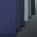 Fashion RTS 70%W 30%P Eco-Friendly Organic Yarn Dyed Luxury Italian Worsted 100% Wool Woven Suiting Fabric for Suits Jackets