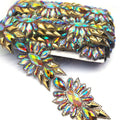 Luxury Carnival Events Costumes Made Rhinestone Appliques Iron on Trimming for Garment & Processing Accessories