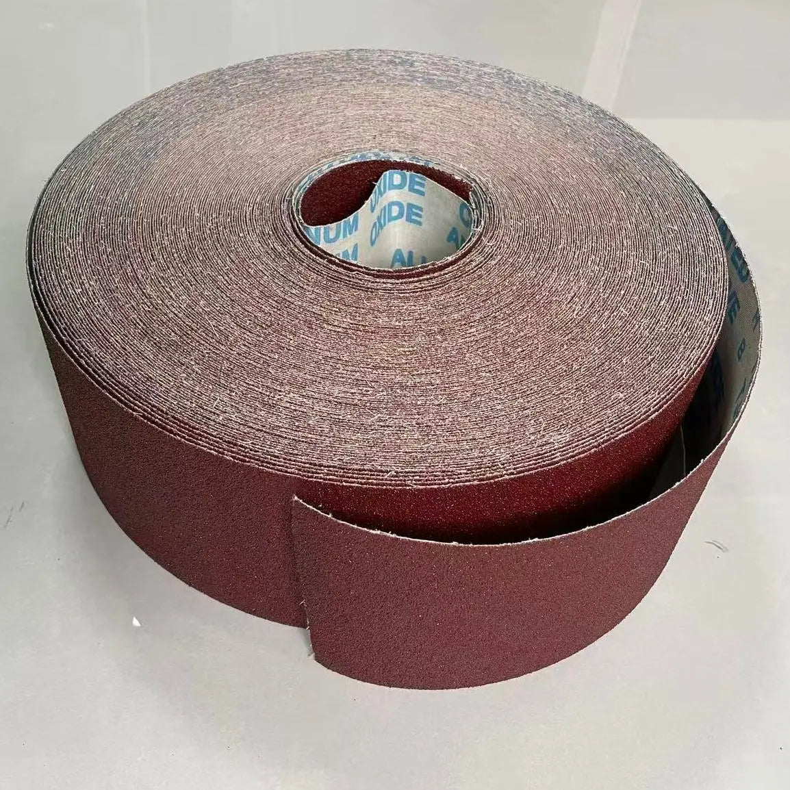 JB-5 Custom Sizes 50m*115mm Jumbo Sanding Cloth Roll Soft Flexible Aluminum Oxide Abrasives for Floor Car Glass for Abrasive