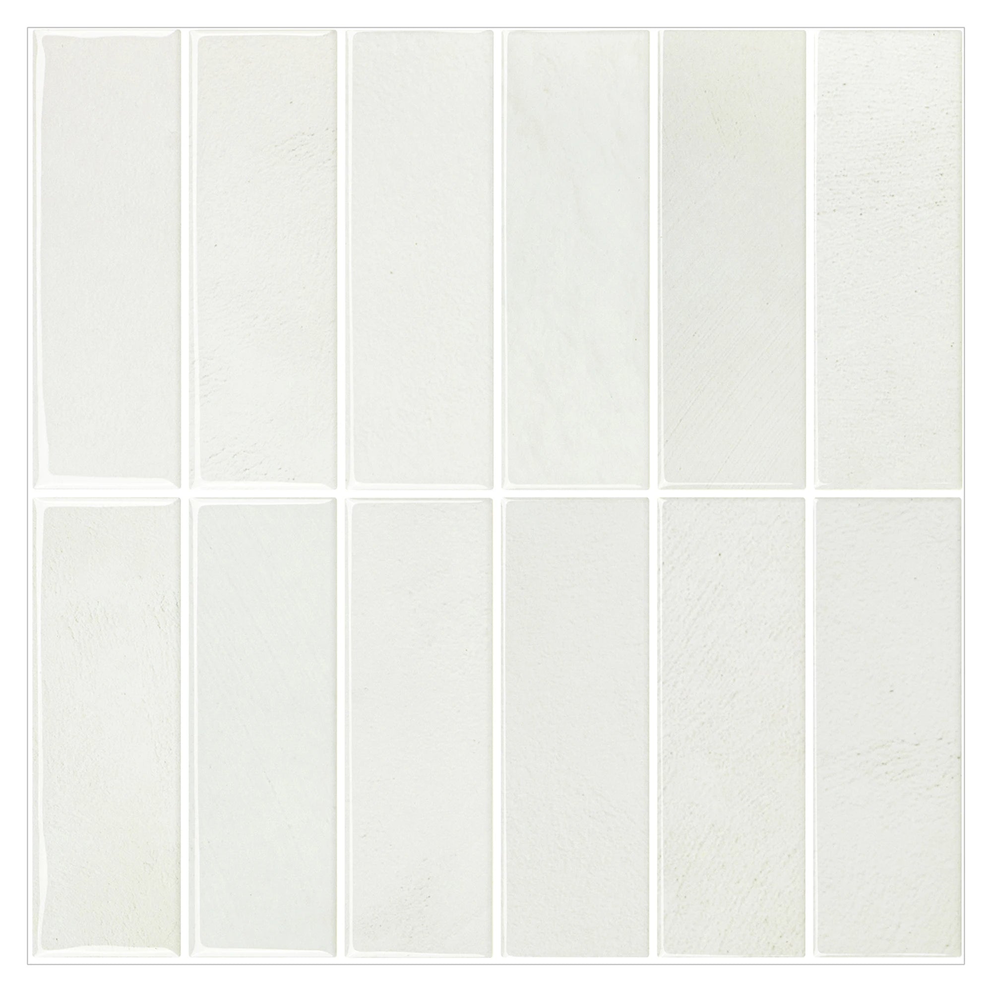 Thicker Stacked Wall Tiles Self-Adhesive Waterproof Anti-Mold Sticker Easy to Apply on Backsplash for Bathroom for Home Decor