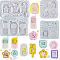 Crystal Dripping Glue Quicksand Yogurt Sakura cat Paw Phone Mold Silicone Mold Used for DIY Handmade