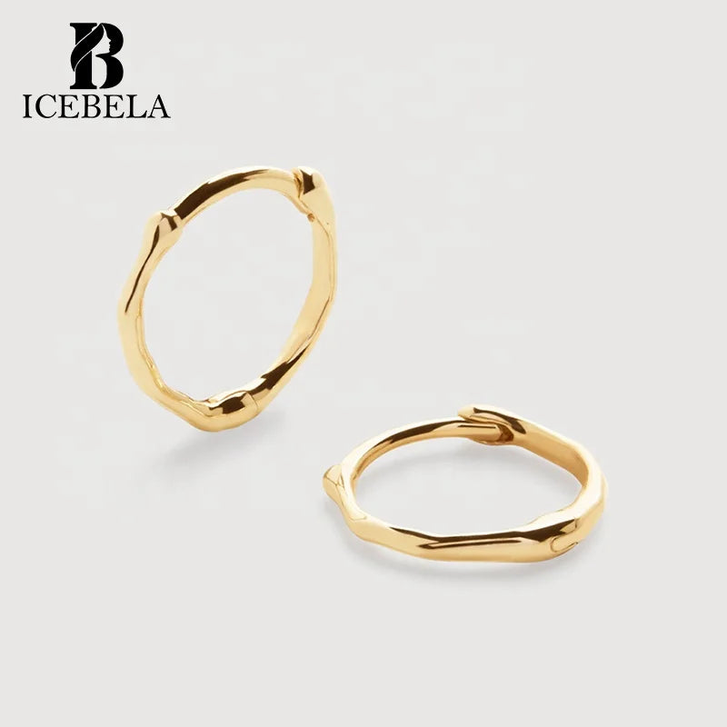 Fine Jewelry Luxury Siren Mini Huggie Earrings 925 Sterling Silver Minimalist Round Minimalist Unique Earring for Girls