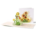 Customized Popup 3D Flower Design Card Congratulations Gift Cards 3D Popup Cards