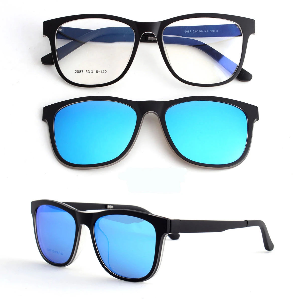 Selling Good Quality Wholesale Price PC Clip-on Sunglasses Custom Logo
