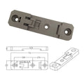 Universal Back and Grey 20mm Din Rail Spring ClipPlastic Din Standard Rail Mounting Clip