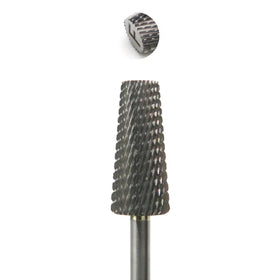 7.0 Large Tapered 5in1 Drill Bit Flat Top 2 Way Carbide Nail Drill Bit Cuticle Gel Polish for Left and Right Handed