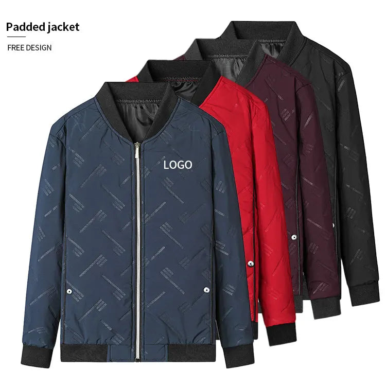 Custom Fashion Style Men's Warm Waterproof Puffer Jacket Wholesale Winter Streetwear Quilted Jacket