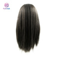 Furina New Arrival Yaki U Part Lace Closure Natural Black 24 Inch High Quality Beauty Sexy Use Wigs for Black Women