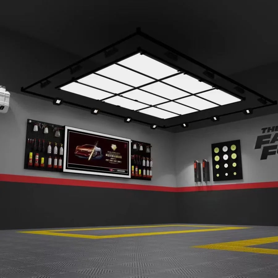 Car Detailing Ceiling Light Hexagonal Werkstatt Beleuchtung Led Garagen Licht