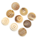 Hot Sale New Arrival Beige Cream Color Four Hole Round Sewing Men Resin Coat Buttons for Decoration