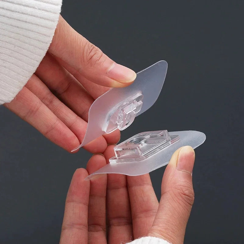 Double Sided Adhesive Wall Hooks Hanger Suction Cup Sucker Hook Transparent Yiwu Eco-friendly Rubber Organizer Kitchen 0.03kg