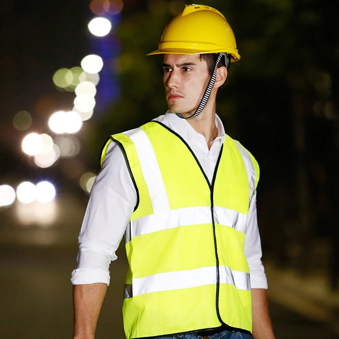 Polyester  Hi Visibility Work Wear High Reflective Security Smock Warning Vest in Various Colors Safety Vest worker uniform