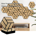 Customized Hexagon Wood Veneer Acoustic Panels Soundproofing Wall Paneling 2600x600x21 Akupanel with Sound Groove Slatted MegaBDM