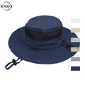 Summer Outdoor Fisherman's Hat Bucket Cap New Children's Sun Protection Net Mesh Spliced for Boys and Girls