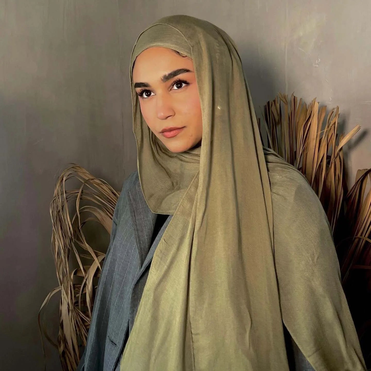Hot Selling Cotton Viscose Blend Hijab and Matching Undercap Set Modal Cotton Viscose Hijab With Same Undercap Match Set
