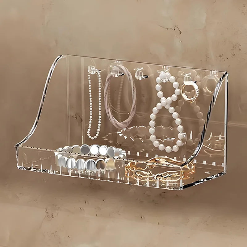 Hot Products Wall Mounted PET Storage Boxes Transparent Plastic Cabinet Door Organisation Rack