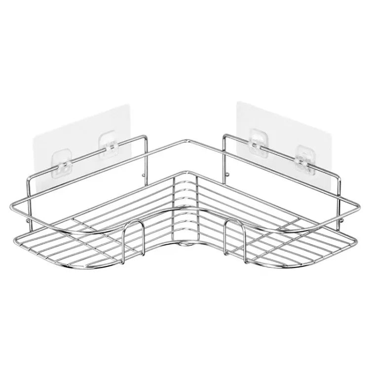 Wall Mounted Stainless Steel Adhesive Corner Shower Caddy for Bathroom Storage