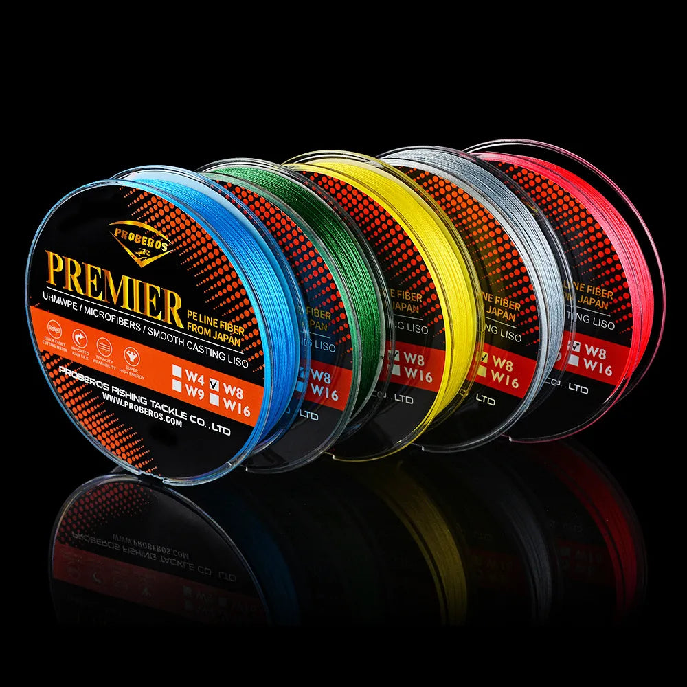 Multi Colour 100m Upgrade 8 Braided Pe Fishing Line Abrasion Resistant Braided Lines