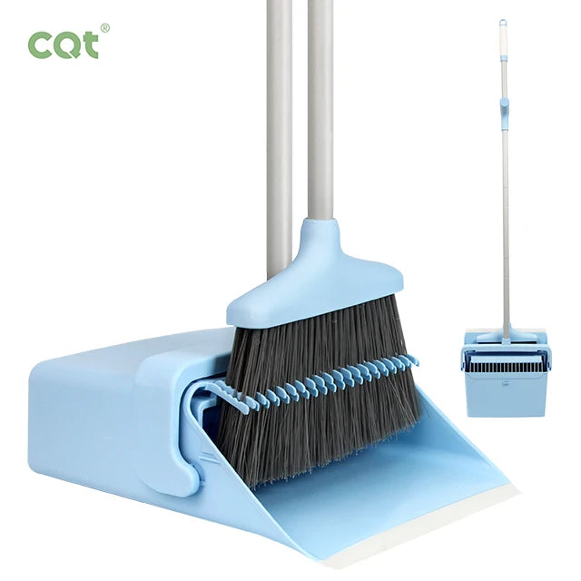 Best Sale Household Dustpan and Brush Set 120cm Extendable Long Handle PP Plastic Broom Head with Aluminum Stick for Cleaning