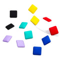 Wholesale Stock Simple Geometric Square Colored Matte Earrings for Elegant Women's Exaggerated Acrylic Big Stud Earrings
