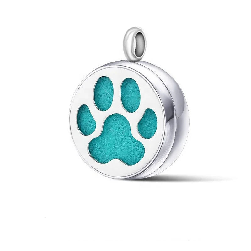 Hot Selling Stainless Steel Pet Lovers Mini Perfume Diffuser Lucky Cat Charms Pendant