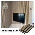 MUMU Modern Acoustic Anti Sound Absorption Proofing Wooden Design Wood Slat Polyester Fiber Wall Panel