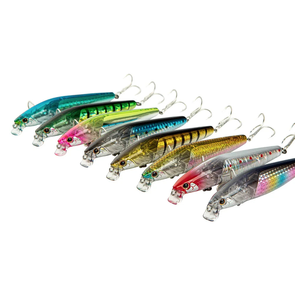 New Japan Mold Fishing Lure Hard Floating Minnow Lure Bait 100mm 15g Tungsten Weight Wobbler Lure