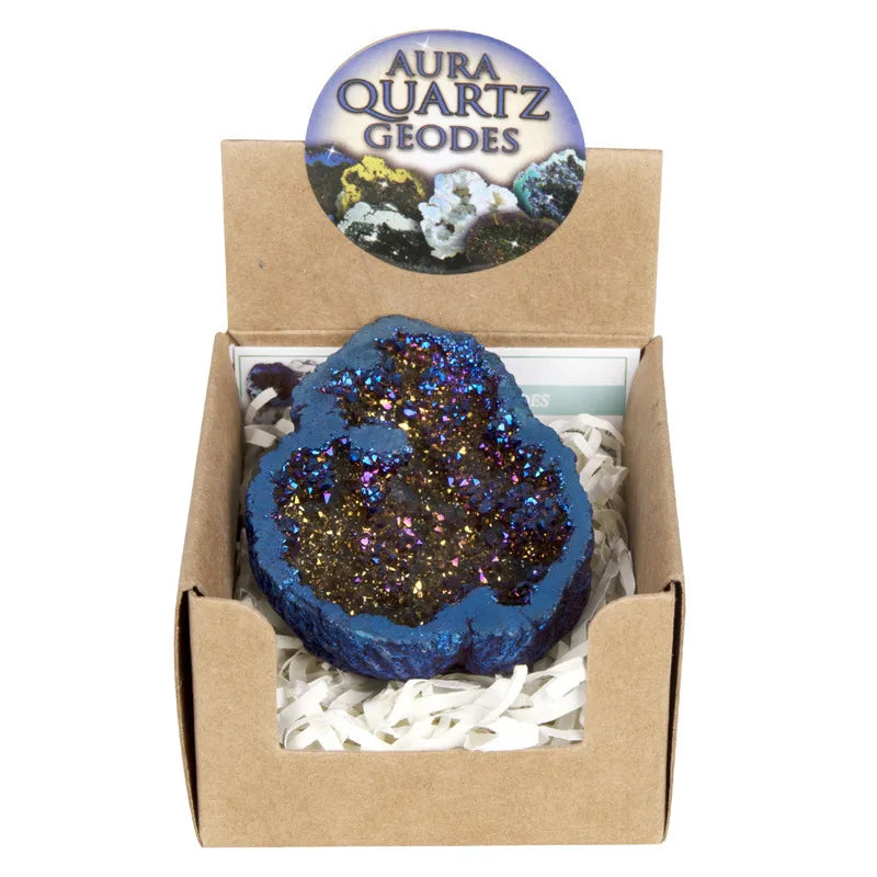 HZ Hot Sale Angel Aura Crystal Druzy Agate Geodes Stones Box for Reiki Decoration
