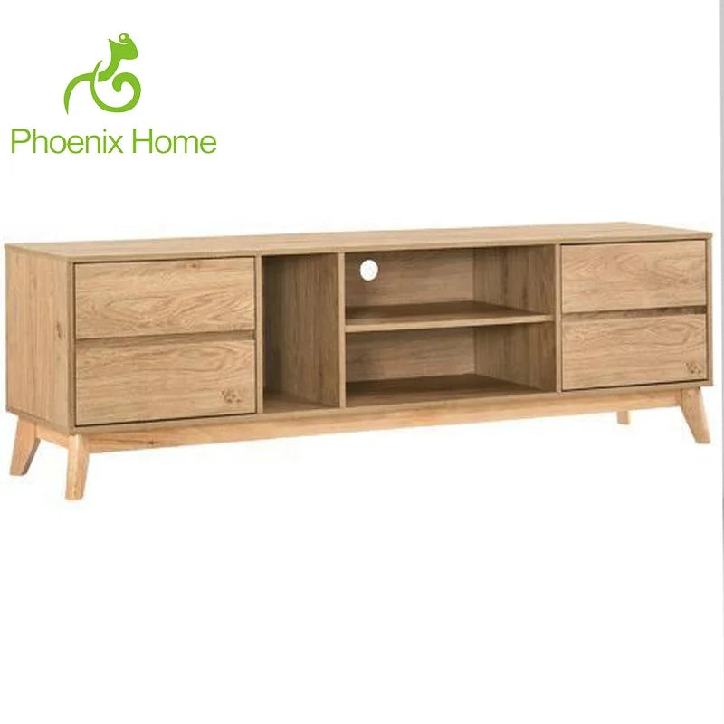 Wooden Modern Tea Table and Cabinet Combination TV Stands