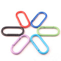50mm Electrophoresis Aluminum O-Shaped Runway Carabiner Keychain Clip Stylish Metal Hooks for Everyday Use