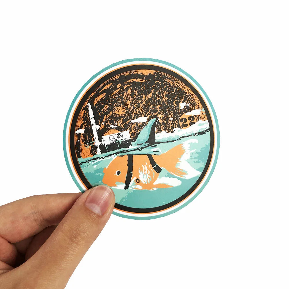 Custom Die Cut Round Holographic Paper Carton Sticker with Light Film Surface Custom Color for Premium Quality Product Packaging