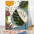 Custom Wholesale Sun DIY Oil Paint by Numbers Painting Landscape Adults Southeast Asia Handpainted Plant Picture Wall Home Decor