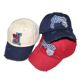 Wholesale Vintage Washed Distressed Baseball Cap Unstructured Cotton Dad Hat with Frayed Edges Custom Embroidery Patch