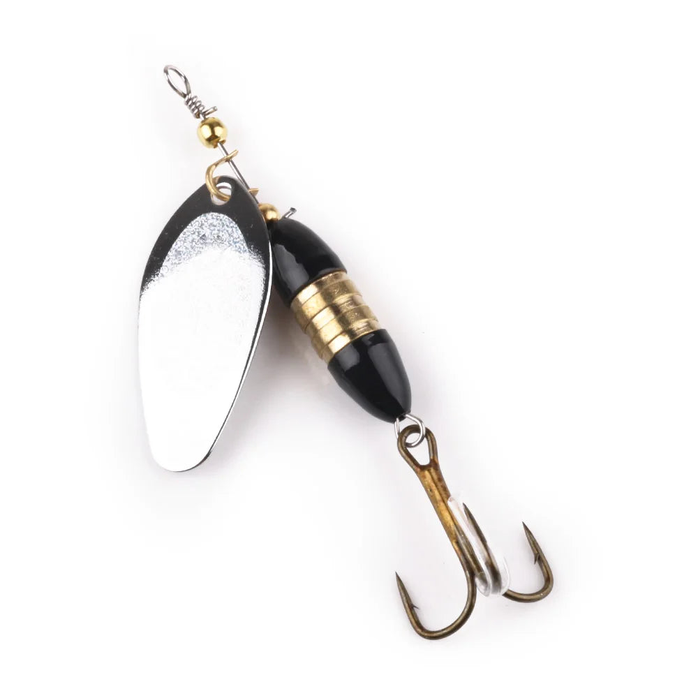 Hengjia Wholesale 8.5cm 18g Fishing Baits Fishing Spoons Spinner Baits Bass Trout Fishing Lures Spinner