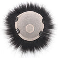 Prosthesis Breathable Silk Lace Base Men's Toupee with Clips Natural Straight Human Hair Replacement System Men Hair Tropper