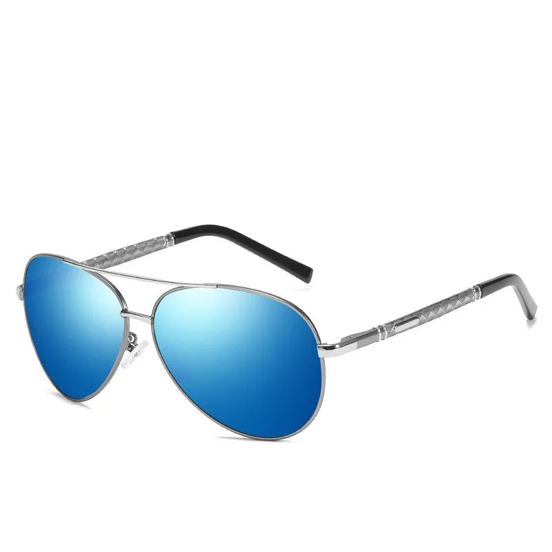 2021 Vintage Fishing Eyewear Luxury New Fashion Brand Designer Polarized Sunglasses for Men Metal Frame Tac Sun Driving Glasses