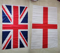 3x5ft Double-Sided 100% Polyester Silk Screen Printed Flag Strong Double-Stitched Sewing 2 Grommets-England National Flag Color
