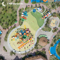 Children's Water Park Slide Amusement Equipment Swimming Pool Water Slide Outdoor Fiberglass Water Park