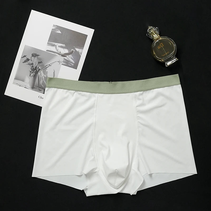 Shanhao Men's 100S Modal Underwear One-Piece Laser Cut High Elasticity Briefs & Boxers Seamless Panties