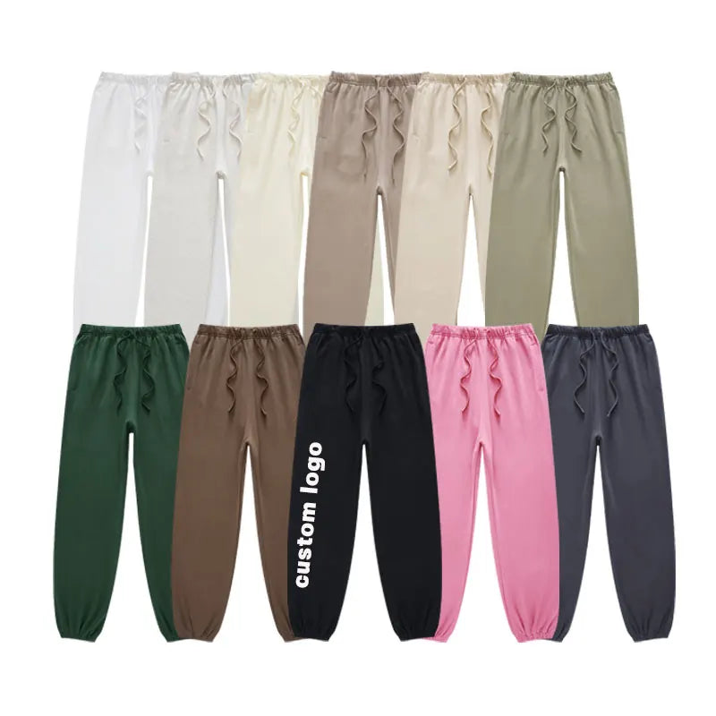 Hot Sale Unisex Sweatpants 100 Cotton Can Custom Design Embroidery Print Men's Plus Size Pants Sports Sweatpants