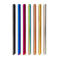 Stainless Steel Angle Tip 12mm Bubble Tea Straws Beveled Pipe Boba Smoothie Metal Straw