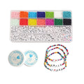 Alphabet Letter Beads 28 Cells DIY Bracelet Making Elastic String Charms Mostacillas Miyuki Tassel Glass Rice Beads