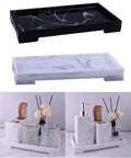 3 Color Resin Bathroom Tray Countertop Organizer Storage Tray