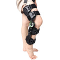 Hinged ROM Knee Brace Adjustable Post-op Knee Support Fixed Splint Ligament Hinge Knee Immobilizer