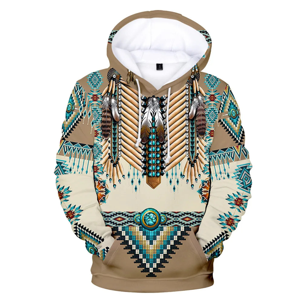 Fitspi New Style Indian Hoodie 3d Color Printing Peripheral Personality Trendy Unisex 3d Sweatshirt Pullover Supplier From China