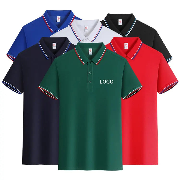 Custom Embroidery 240gsm Soft Golf Sport Luxury Polo Shirt Ice Fabric Cotton Polyester Uniform for Men Polo Shirts