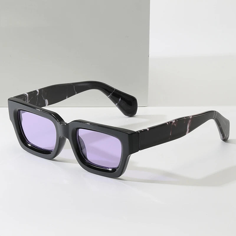 STORY UV400 Assorted Colors Custom LOGO Rectangle Sunglasses New Tortoiseshell Square Sun Glasses Marble Leg  Luxury Shades