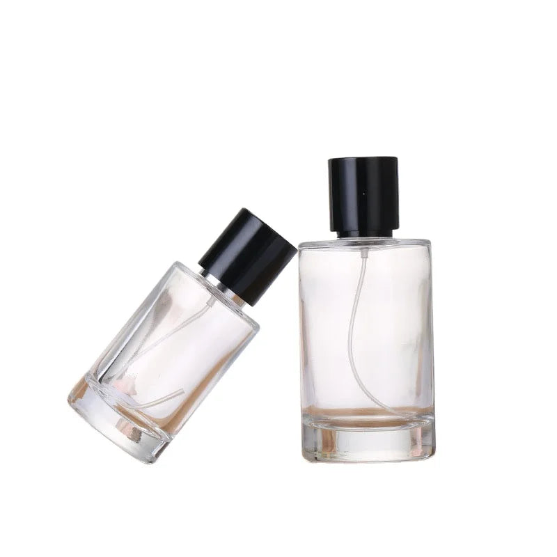 Deluxe Round 30ml 50ml 100ml Empty Glass Spray Bottle Refillable Perfume Atomizer Cosmetic Container