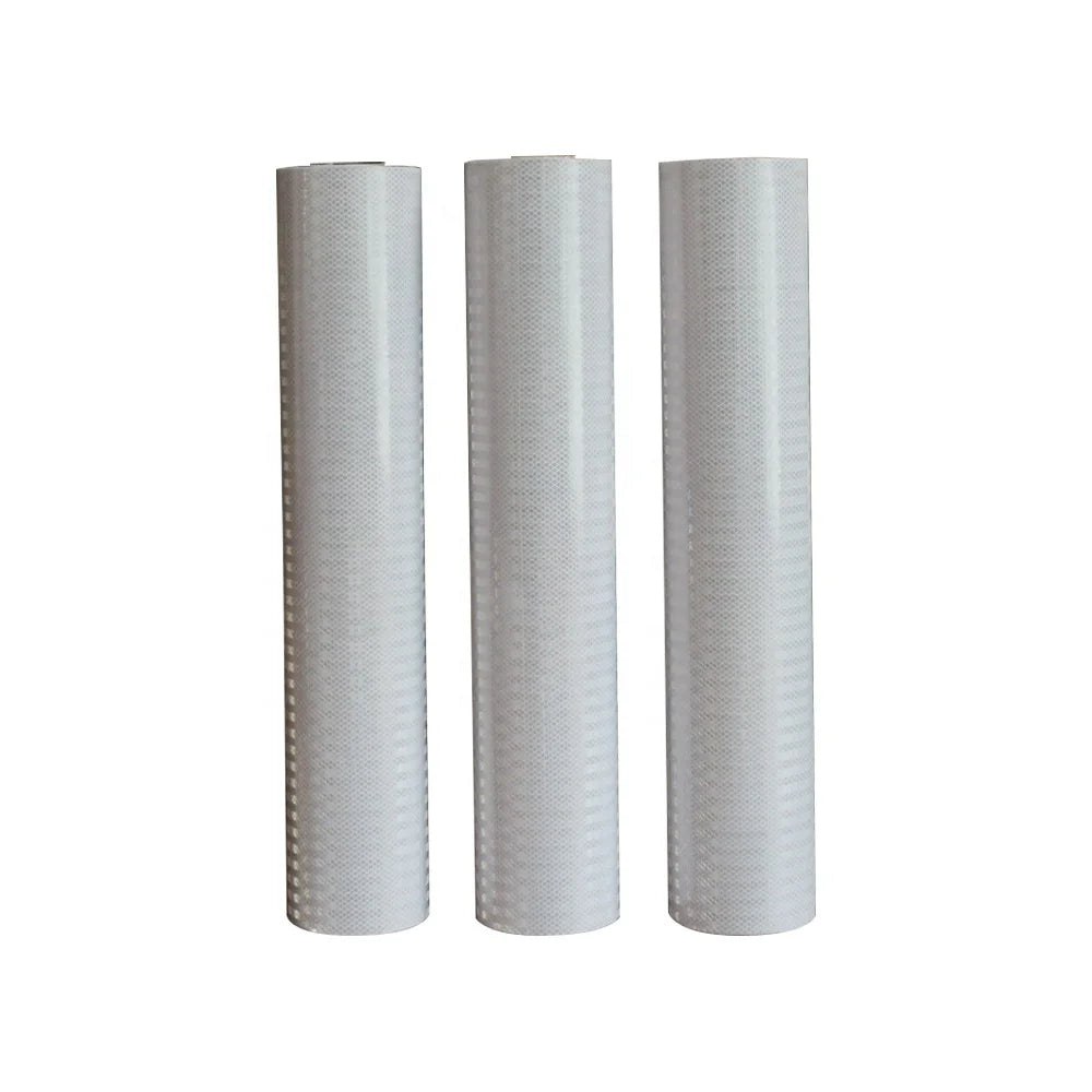 White Non-adhesive Reflective Sheeting Material Reflective Vinyl PVC Banner Fcbric