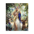 CHENISTORY DZ992962 Forest Queen DIY Painting by Number on Canvas  Acrylic Painting Numbers Oil Paint by Numbers Kits Art Work